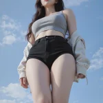 甜辣美少女黑丝56张景深手机壁纸图片